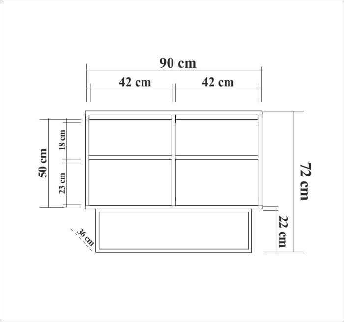 Comoda ZURI, 90x36x72 cm [8]