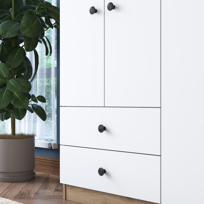 Dulap BA108, 4 usi, 2 sertare, 120x42,5x170 cm [7]
