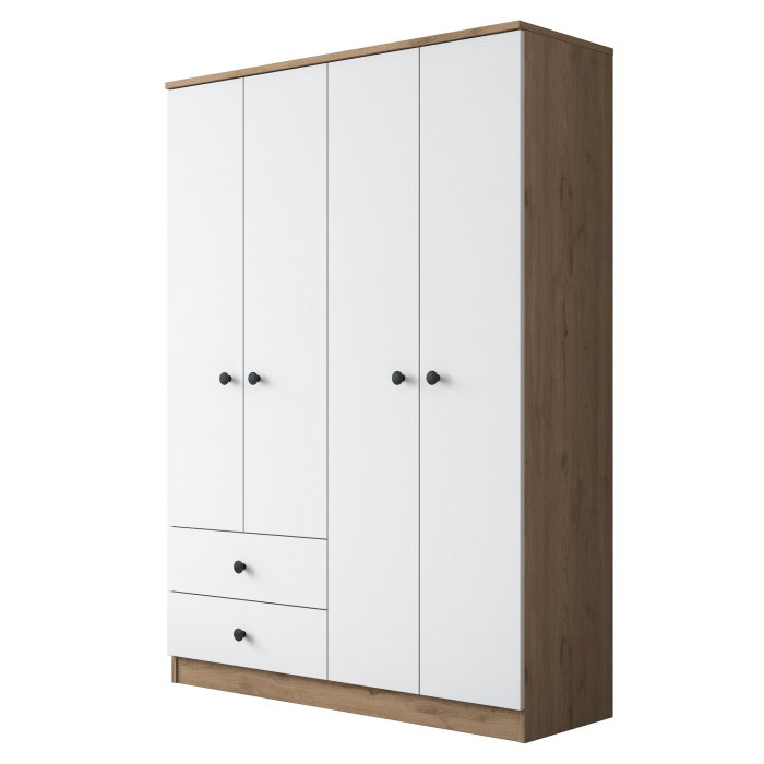 Dulap BA108, 4 usi, 2 sertare, 120x42,5x170 cm [8]