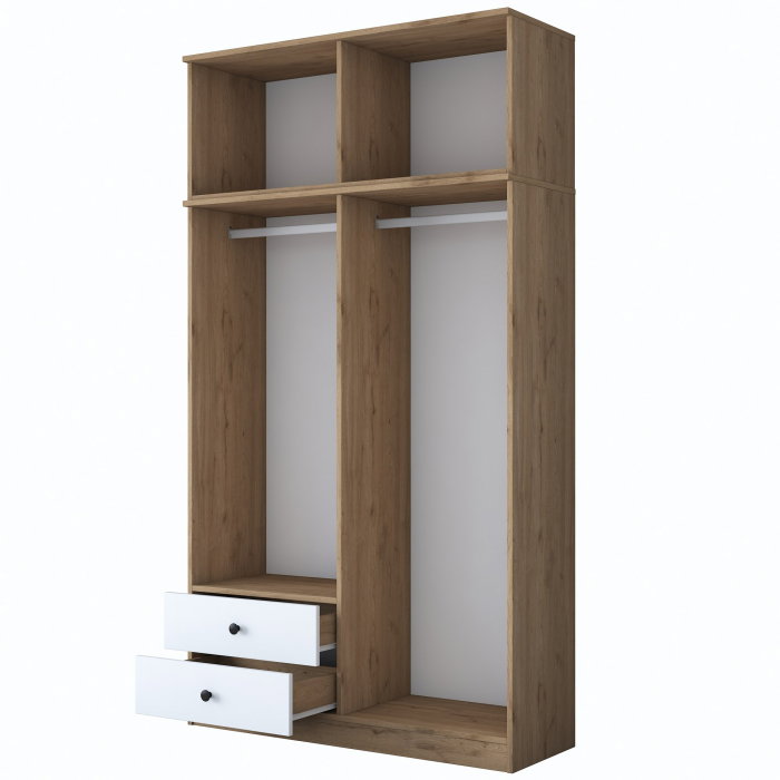 Dulap BA121, 8 usi, 2 sertare, 120x42,5x216,8 cm [8]