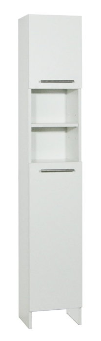 Dulap baie seria 018, 2 usi, alb, 30x24.6x170 cm [2]