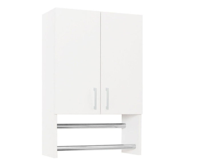 Dulap baie suspendat BELLA, 2 usi, alb, 40x21.5x68 cm [2]