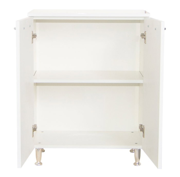 Dulap baie, 2 usi, alb, 60x30x80 cm [3]