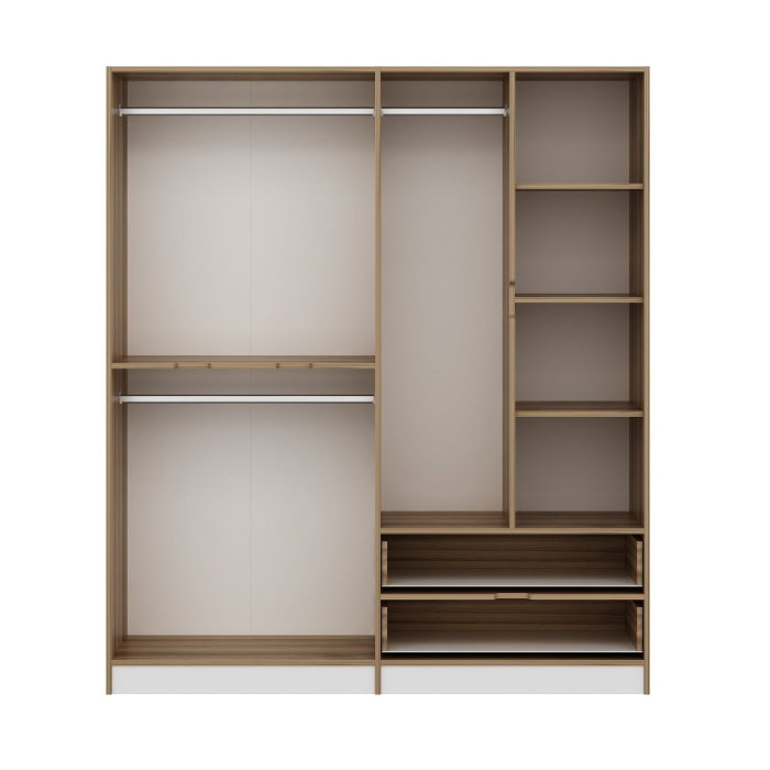 Dulap ELINA, 6 usi, 2 sertare, 185x52x208 cm [7]