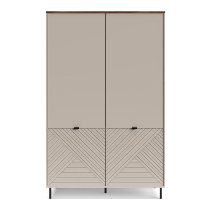 Dulap EVO, 2 usi, casmir + stejar castello, 123,2x54,9x194,5 cm [2]