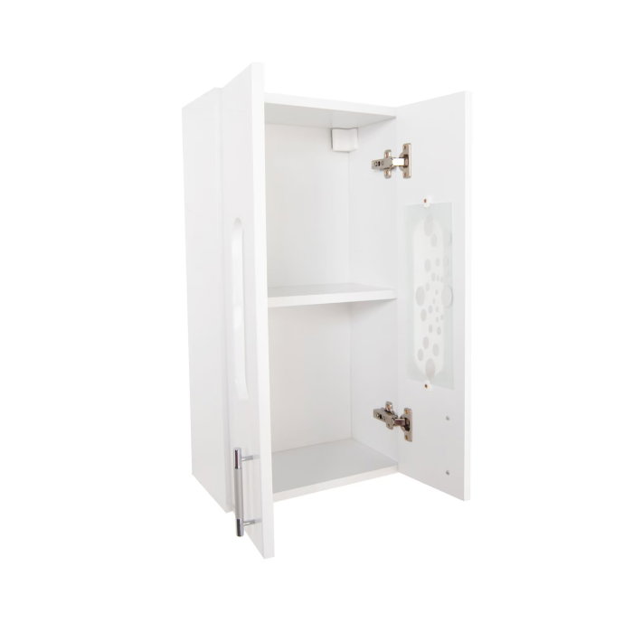 Dulap baie suspendat seria 177 LAGUNA, front MDF, 2 usi, alb, 30x21.5x68 cm [3]