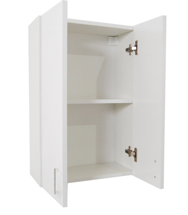Dulap baie suspendat PROFI, 2 usi, montat, alb, 45x21.5x68 cm [3]