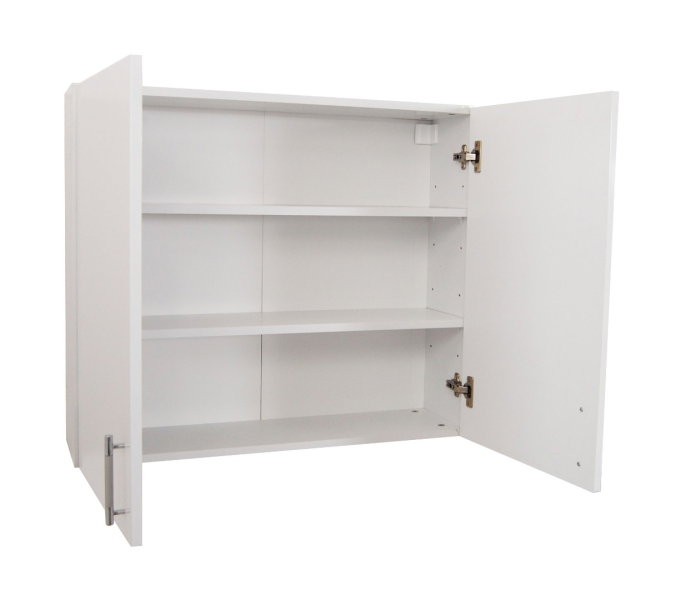 Dulap baie suspendat VERONA, front MDF, 2 usi, alb, 85x21.5x68 cm [3]