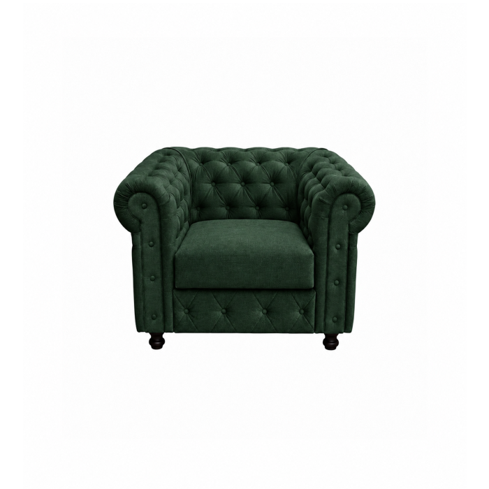 Fotoliu CHESTERFIELD fix, cu arcuri, 105x90x80 cm - ExpoMob [1]