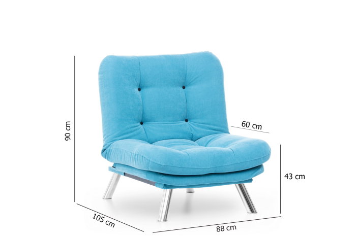 Fotoliu extensibil MISA, 88x90x105 cm [10]