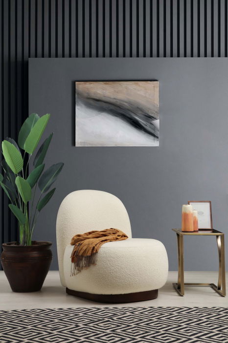 Fotoliu fix TINA, bouclet, 74x85x75 cm [2]