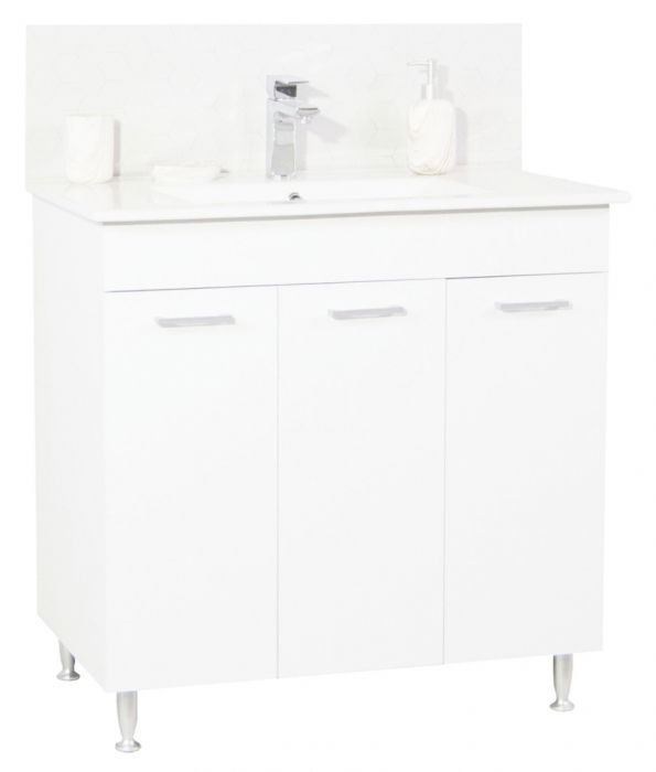 Set Baza si Lavoar seria 067, 80 cm, alb