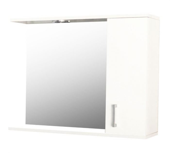 Oglinda cu iluminare LED, PROMO, alb, 70x60 cm
