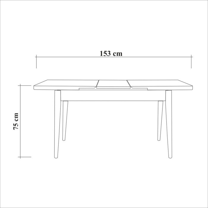 Masa extensibila OLIVER OPEN, 120-153x75x77 cm [6]