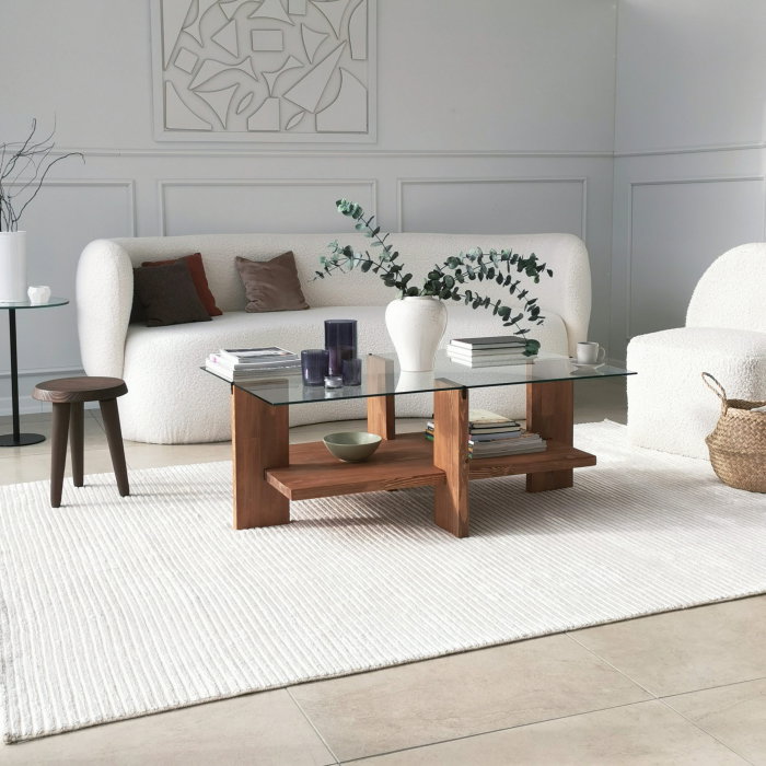 Masuta de cafea BABYLON, lemn, 105x60x40 cm [4]