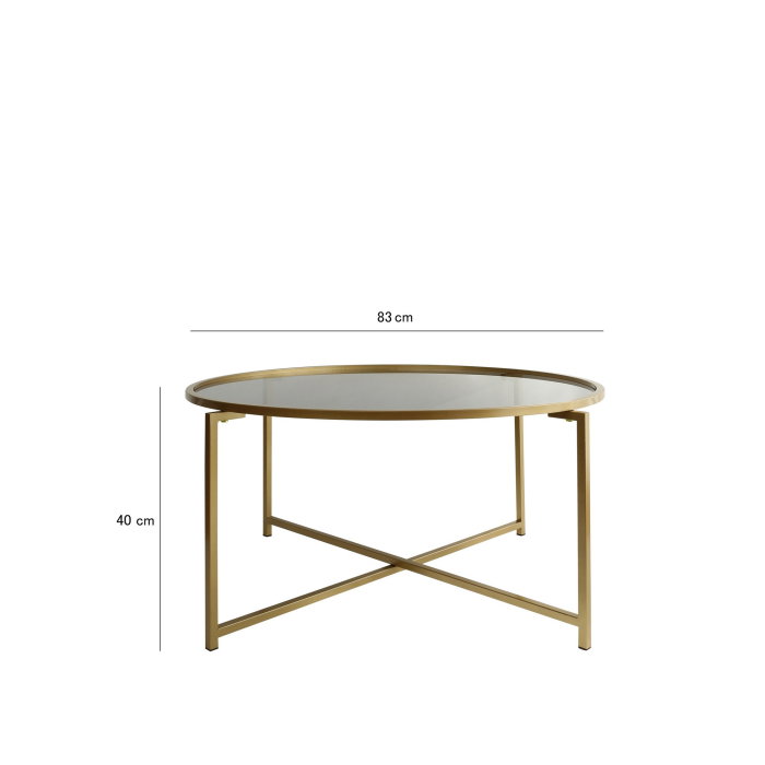 Masuta de cafea GOLD SUN, 83x83x40 cm [8]