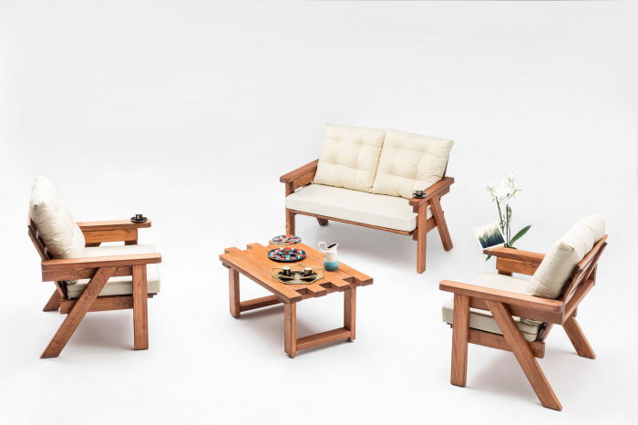 Masuta de cafea gradina ABANT, 104x65x48 cm [3]