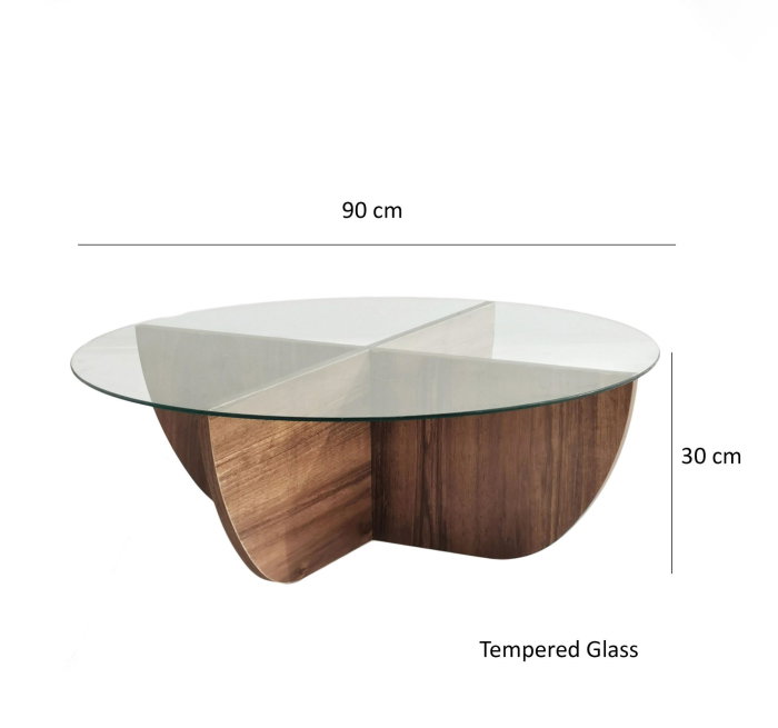 Masuta de cafea LILY, 90x90x30 cm [9]