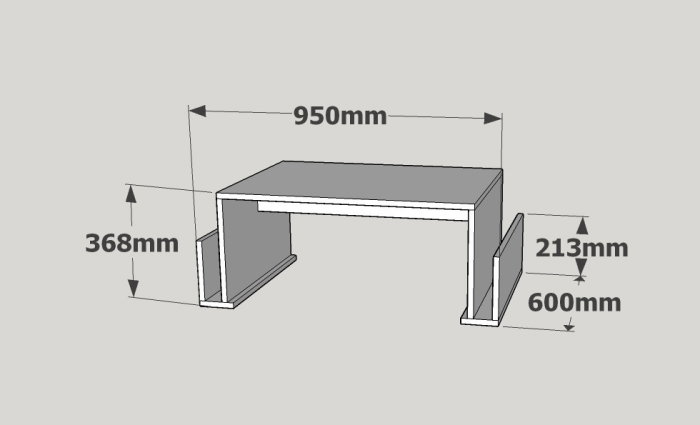 Masuta de cafea MAGAZIN, 95x60x36,8 cm [4]