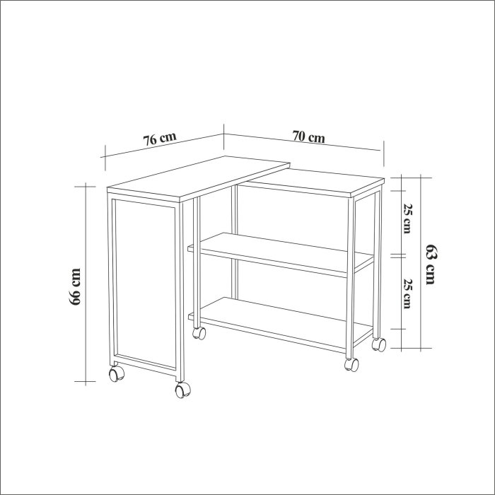 Masuta de cafea MELIN, 70x76x63 cm [16]