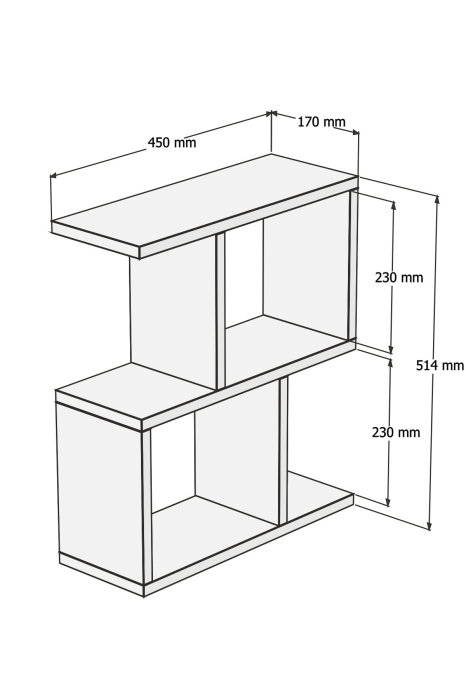 Masuta de cafea ZET, 45x17x51,4 cm [4]