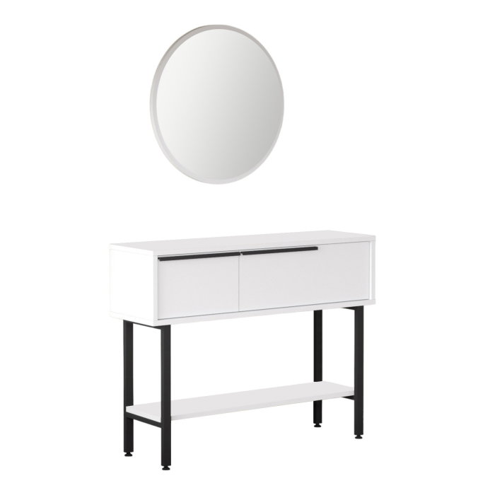 Masuta de toaleta ON12-W, alb, 100x29,5x76 cm [1]