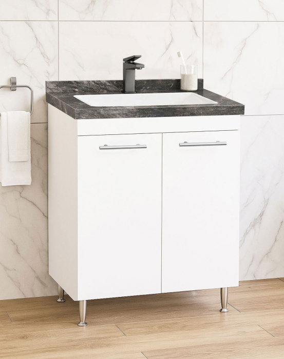 Set Baza si Lavoar seria 867, 60 cm, alb + antracit [1]