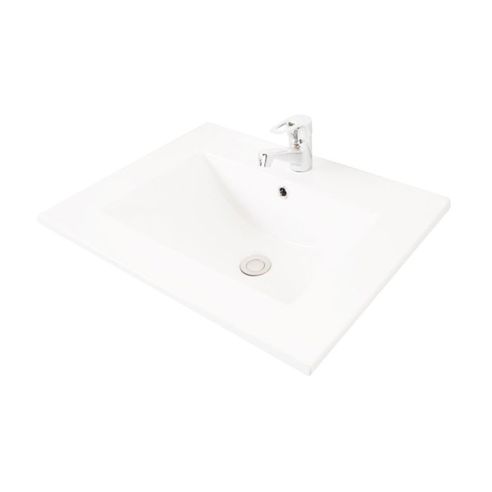 Set Baza si Lavoar seria 067, cu sertare, cadru metalic, 50 cm, alb [7]
