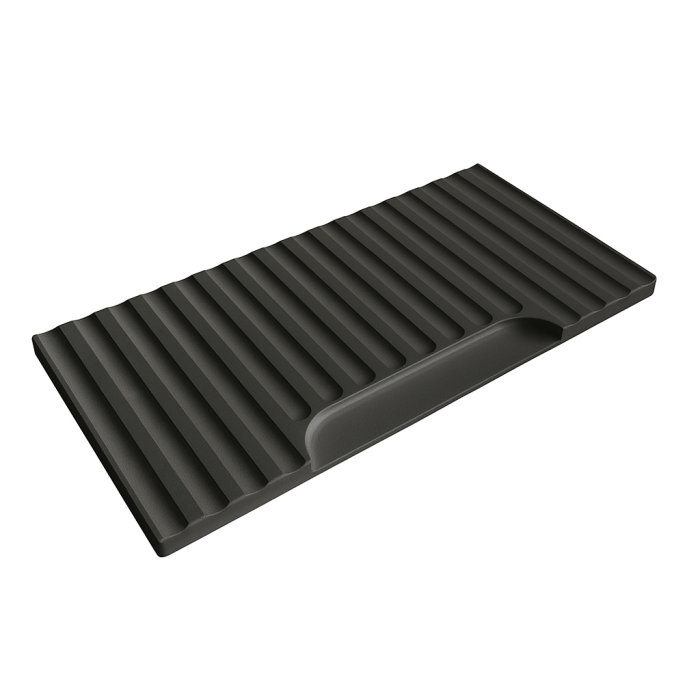 Set Baza front MDF si Lavoar seria 633, cu sertare, cadru metalic, montat, 60 cm, negru [7]