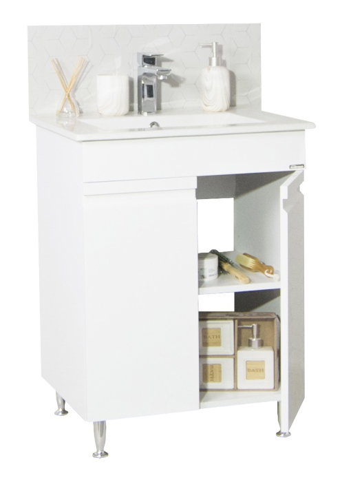 Set Baza front MDF si Lavoar seria 086, 60 cm, alb [3]