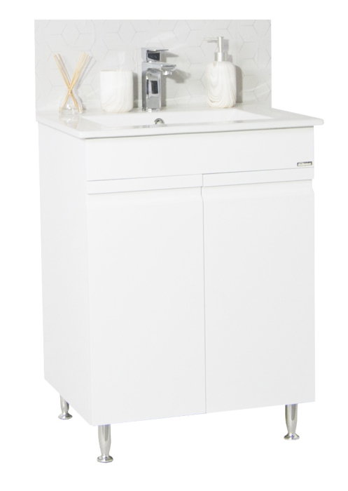 Set Baza front MDF si Lavoar seria 086, 60 cm, alb [2]