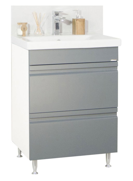 Set Baza front MDF si Lavoar seria 786, cu sertare, 60 cm, antracit [2]