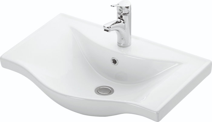 Set Baza front MDF si Lavoar seria 153, 55 cm, bambus [3]