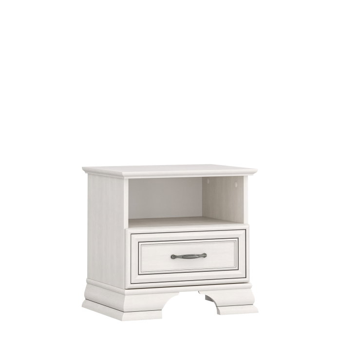 Noptiera cu 1 sertar TIFFANY II, crem fineline, 49x37x47,9 cm [1]
