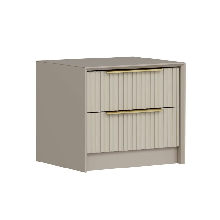 Noptiera KALE LUXE, 2 sertare, 53x45x45 cm [1]