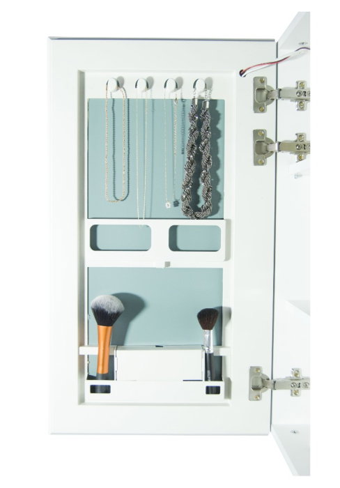 Oglinda cu iluminare LED ALEXA, alb, 75x70 cm [6]