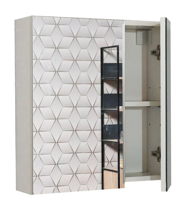 Oglinda SERENA, alb, 55x55 cm [2]