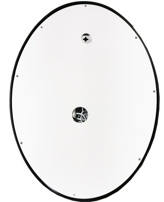 Oglinda cu iluminare LED si intrerupator touch, MD6, rama neagra, 50x70 cm [4]