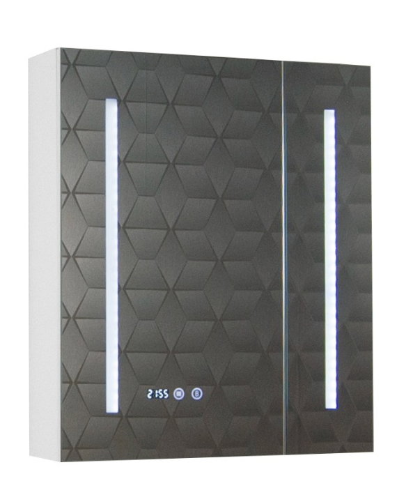 Oglinda cu iluminare LED EDGE, alb, 70x68 cm [2]