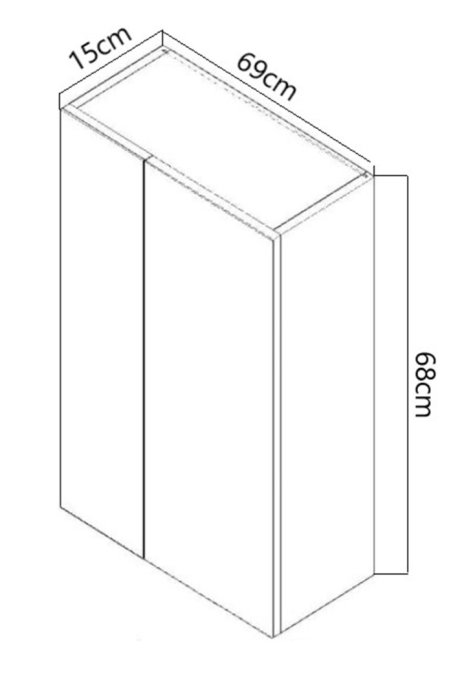 Oglinda cu iluminare LED EDGE, alb, 70x68 cm [5]