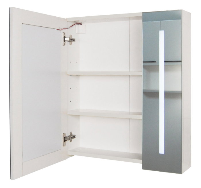 Oglinda cu iluminare LED EDGE, alb, 70x68 cm [3]