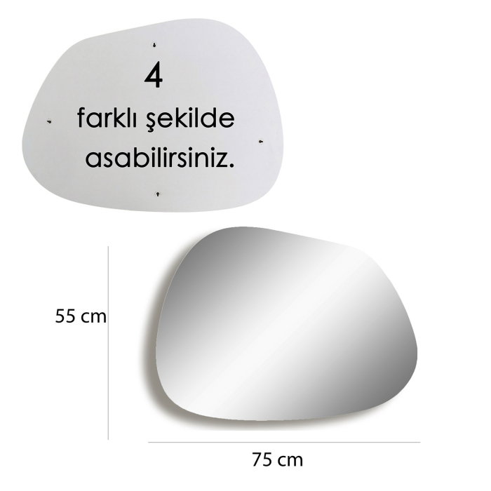 Oglinda GUSTO, 75x1,8x55 cm [8]