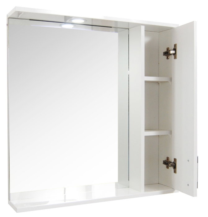 Oglinda seria 020, front MDF, montata, alb, 70x71 cm [3]