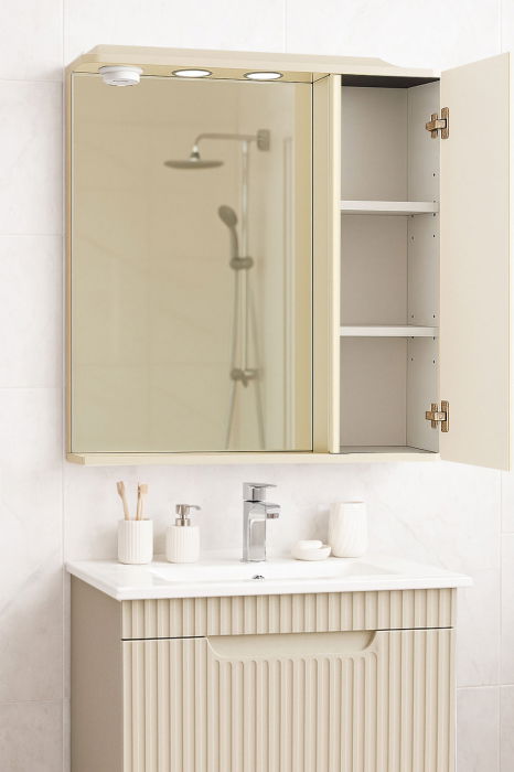 Oglinda seria 033, front MDF, crem, 60 cm [2]