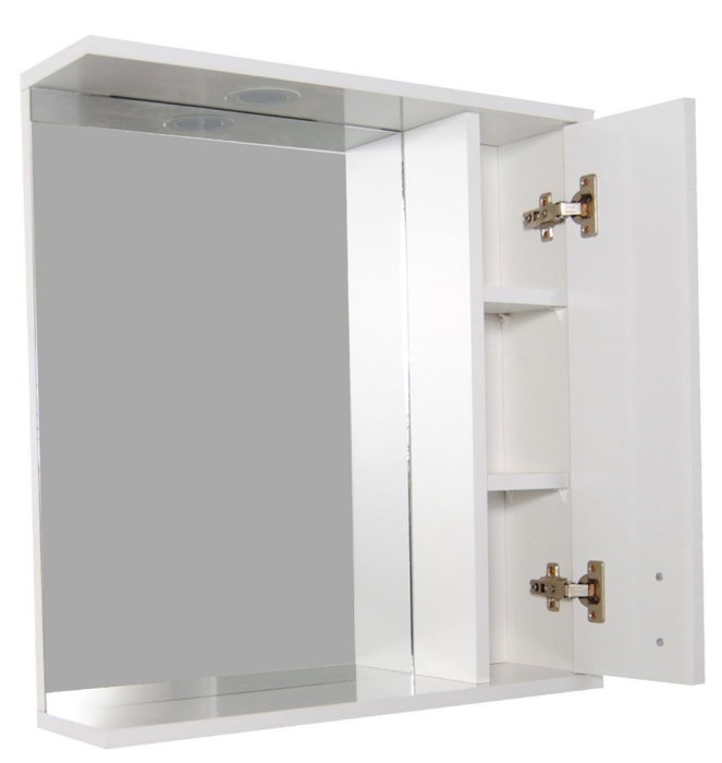 Oglinda PROMO, montata, alb, 60x60 cm [3]