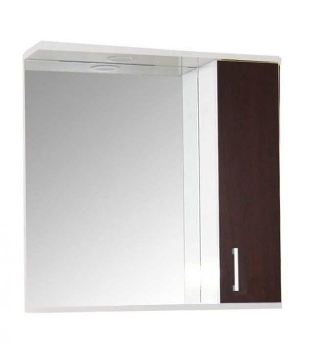 Oglinda cu iluminare LED, PROMO, wenge, 60x60 cm