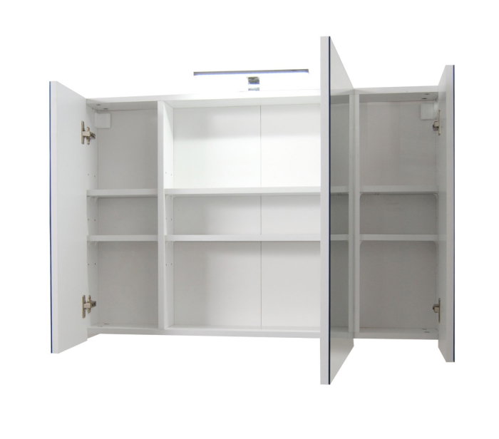 Oglinda cu iluminare LED, SERENA, alb, 120x68 cm [3]