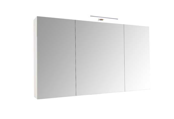 Oglinda cu iluminare LED, SERENA, alb, 120x68 cm [2]