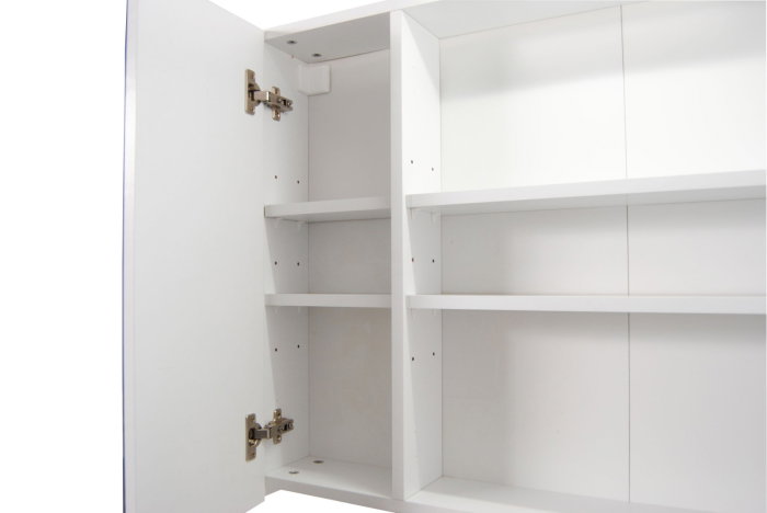 Oglinda cu iluminare LED, SERENA, alb, 120x68 cm [4]