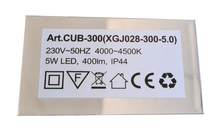 Oglinda cu iluminare LED, SERENA, alb, 80x68 cm [7]